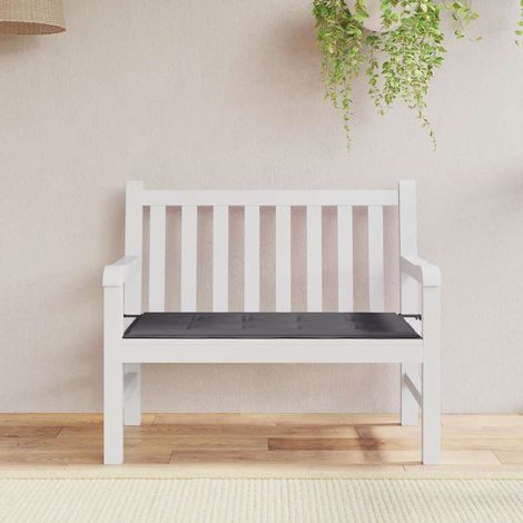 Coussin de banc de jardin anthracite 120x50x3 cm tissu oxford (1/5)