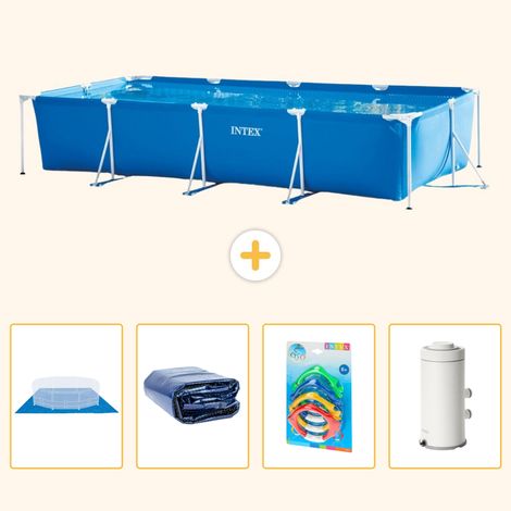 Intex Piscine Tubulaire Rectangulaire - 450x220x84 cm - 5-pièces S123 (1/5)