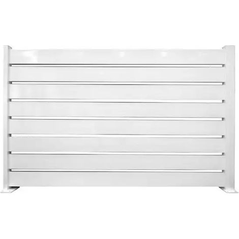 Set de 4 lames Miami en aluminium blanc brillant 150 x 10 (1/2)