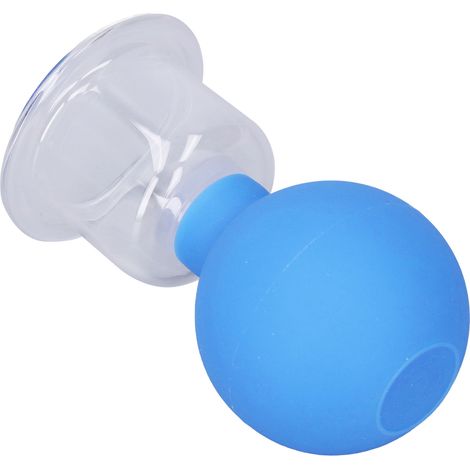 Silikon-Gesichtsmassage-Saugbecher, leerer Anti-Cellulite-Saugbecher, blauer Saugbecher Größe 4, Einwegartikel. (1/5)