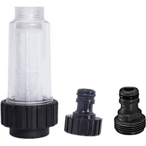 High pressure cleaner with water filter, 3/4 interface, compatible with Kärcher K2-K7, with 2 connectors.