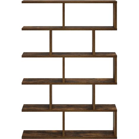 vidaXL Estante de pared Roble Ahumado 70 x 17 x 101 cm (1/2)