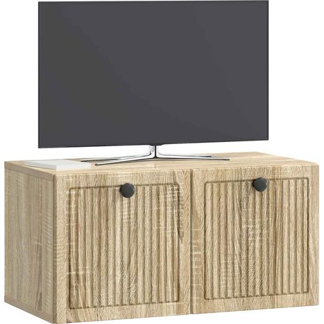 Maison Exclusive - Wandmontierter TV-Schrank Sonoma-Eiche 59,5 x