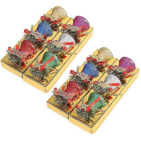 12 pendentifs cloche de Noël