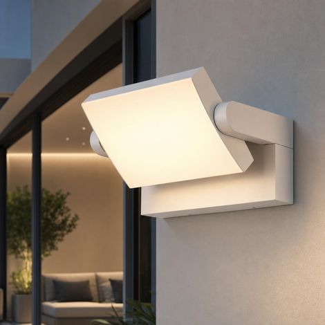 V-TAC VT-11020 lampada led da parete rettangolare orientabile faro 17W 150lm/w colore bianco 3000k design moderno IP65 sku 2934
