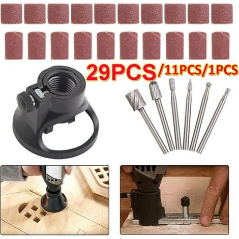 Lot 29 UDS. Guide de touret à meuler rotatif, accessoire de précision pour affûtage, support de fixation stable, outillage professionnel. (1/5)