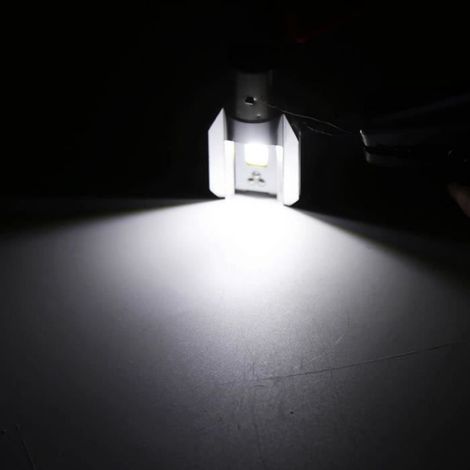 Ampoule Phare Moto - BA20D - LED COB Faisceau Haut/Bas - Pour Scooter et Motocyclette - 1 Pièce (1/4)