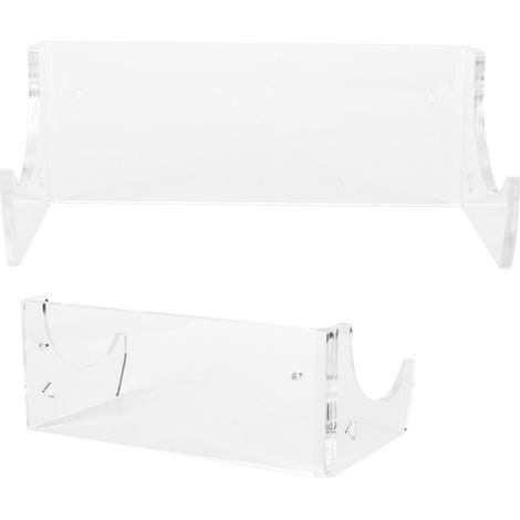 2 Pièces Porte-Skateboard Mural Transparent pour Rangement et Affichage Snowboard (1/5)