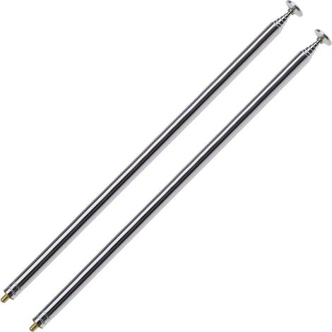 Antenne Télescopique à Filetage M3 6 Sections pour Radio AM FM Radio TV RC Contrôleur d'avion Voiture Télécommande Étiré 820mm Remplacement (1/5)