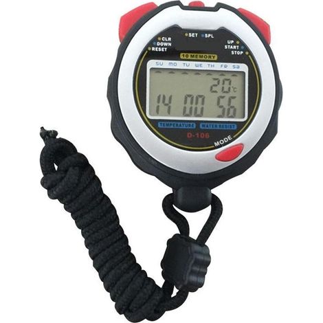 Chronomètre De Course Portable, Compteur De Sport, Alarme, Chronographe D'arbitre, Minuterie Numérique (1/5)