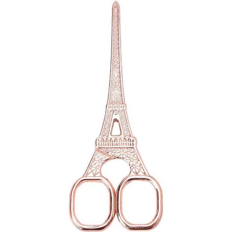 Ciseaux anciens vintage pour broderie au point de croix, motif Tour Eiffel. (1/5)
