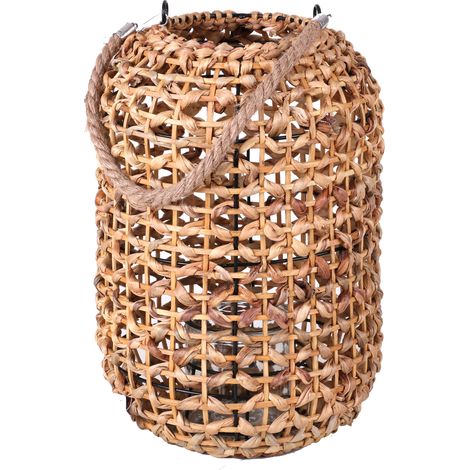 Lanterne décorative en rotin avec anse NATURAL LIVING (1/5)