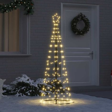LED-Weihnachtsbaum mit 390 LEDs Warmes Weiß 250 cm Eisen