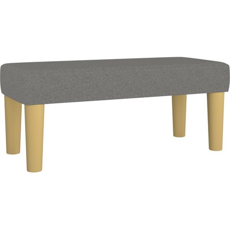 Banco banco 70 x 30 x 30 cm tela gris oscuro 020010675