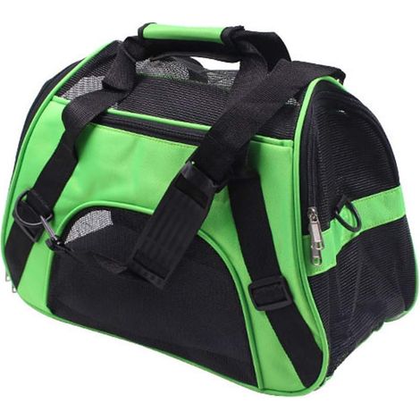 Portable Pet Carrier, Dog Puppy Handbag, Airline Approved Pet Carrier for Cats and Small Dogs Green Green M (1/3)