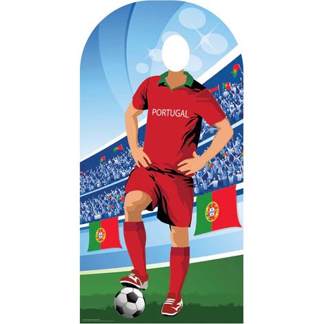 Figurine en carton passe tête Portugal (Coupe du monde de football) 190 cm (1/4)