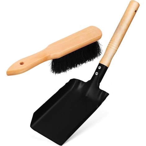 Kit de Nettoyage pour Cheminée Compact avec Pelle et Brosse Douce à Poignée (1/5)
