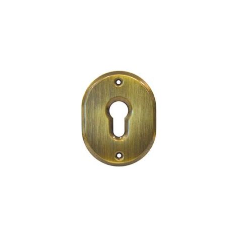BOCCHETTA OVALE IN OTTONE BRUNITO PER CILINDRI SAGOMATI 316L- - mm.70x90h spessore mm.4 - 5 pezzi CIPIERRE