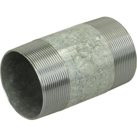 Nipple double galvanisé 2 1/2'' x 120 mm