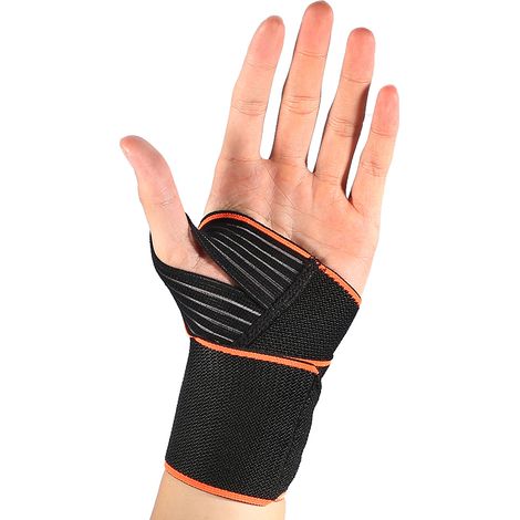 Bandes de poignet avec passants de pouce plus larges, attelle de soutien réglable pour les poignets (1/5)