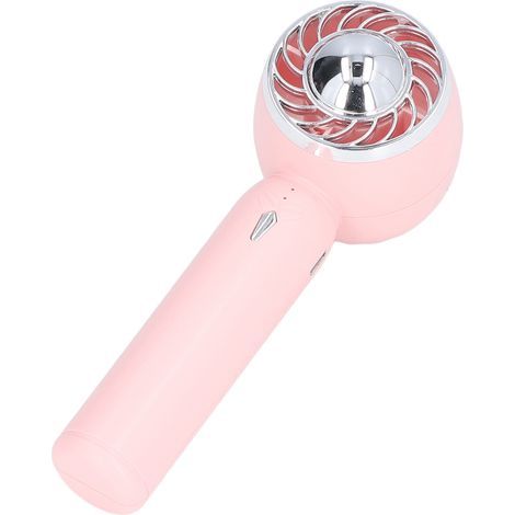 Tragbarer USB-Turboventilator, 2-in-1 (Hand- und Tischgerät), Mini-Ventilator mit 2000 mAh Akku (Modell B), Pink (1/5)