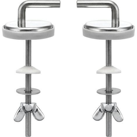 Charnières de fixation pour Abattant WC, inox pour abattants en bois à partir de l'année de construction 2011, 1 pièce (1/5)