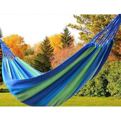 Hamac d'appoint pour jardin et camping - Ours - Taille 280x80cm - Rouge - Adulte (1/3)
