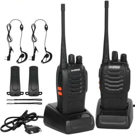 Talkie Walkie 16 Canaux - CTCSS/DCSTalkie Walkie Rechargeable 1500mAh Radios Portée 3-5 km (1/5)