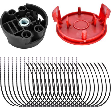 Ersatzfaden F016800431 für Bosch AFS 23 bis 37 Freischneider mit Spulenabdeckung F016F04841 und Schneidkopf F016F04839, 37 cm × 3,5 mm