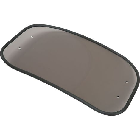Pare-brise moto ovale transparent spoiler déflecteur vent protection avant universel fumé (1/5)