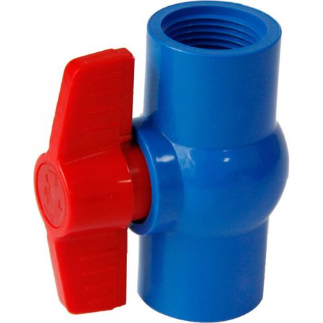 Robinets à Boisseau Sphérique PVC avec Raccords Coudés - Diamètre Intérieur 40mm, Pour Système d'Irrigation et Tuyauterie d'Eau, Montage Rapide par Vis (1/3)