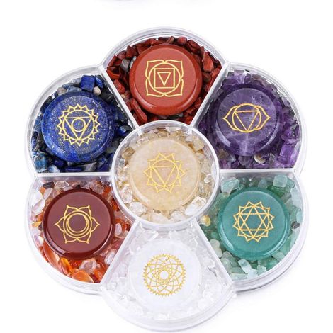 Northix Set mit Mehrfarbigen Heilsteinen 10,3 cm (1/5)