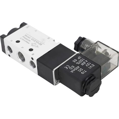 BERM Magnetventil, pneumatisch-elektrisch, 2 Positionen, 5-Wege-Elektromagnetsteuerung, 12 V DC (1/5)