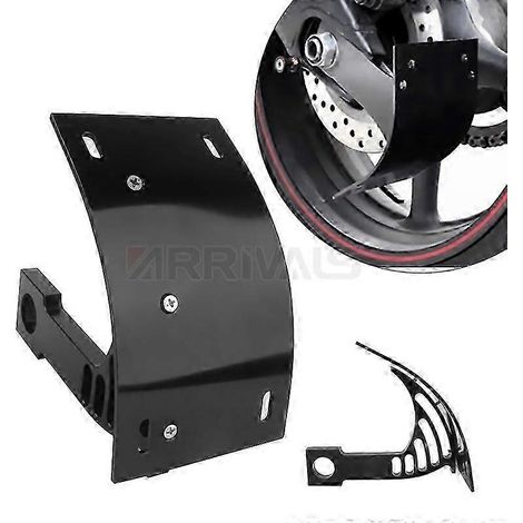 1 Support de plaque d'immatriculation latéral universel pour moto ( ) (1/4)