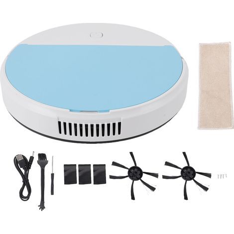 3-in-1 USB-wiederaufladbarer Kombi-Saug- und Wischroboter, intelligenter Reinigungsroboter, Kehrmaschine für Tierhaare, Hartböden und Teppiche (1/5)