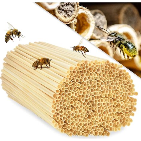600 x Nesting Sleeves for Wild Bees, 6 and 8 mm Diameter, Water-Repellent, Long Life, Nesting Aid, Accessories, Filling Material for Insect Hotel (1/4)