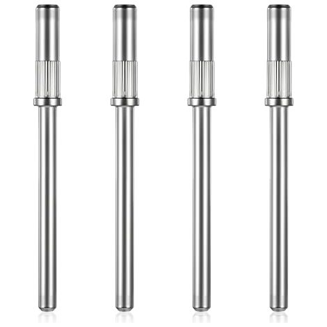 Andibro 4 pezzi Mandrini con gambo da 3,1 mm per piccoli nastri abrasivi - Punte per mini trapano per unghie con gambo da 3/32 per trapano elettrico (1/5)