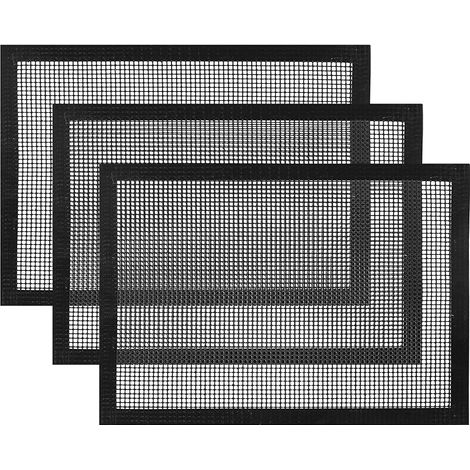 MINKUROW Griglia per Barbecue Teglia da Forno per Barbecue a Gas e Carbone e Affumicatori a Pellet - Robusta, Riutilizzabile e Facile da Pulire - 40 x 33 cm, Confezione da 3 (1/5)
