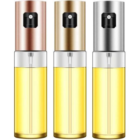 3-Piece Oil Sprayer Set, Oil Spray Bottle, Olive Oil Sprayer, Oil and Vinegar Spray for Cooking, BBQ, Salad, Baking, Roasting (100ML) (1/4)