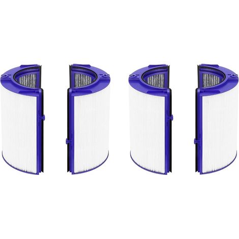 Trade-Shop HEPA-Filter inkl. Aktivkohlefilter kompatibel mit Dyson TP07 TP08 TP09 TP7A PH3A ersetzt 970341-01 965432-01 / Luftreiniger Ventilator - 2 Stück