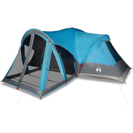 vidaXL Tienda de campaña familiar tipi 8 personas impermeable azul (1/2)