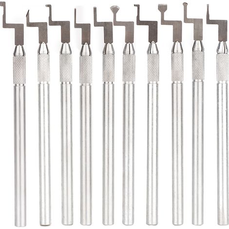 Lot de 10 stylos à cire pour la gravure sur métal et outils de création de bijoux (1/5)