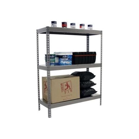 SimonRack Scaffale Industriale, 1500x1500x600 mm, 3 Ripiani in Metallo, Portata 600 kg per Ripiano, Scaffale Carichi Pesanti, Grigio/Zincato – Simonforte