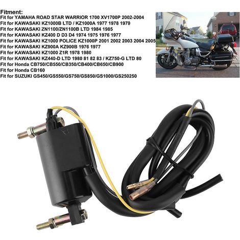 Bobine d'allumage 211711019 410916900 410920100 compatible avec YAMAHA ROAD STAR WARRIOR 1700 XV1700P (1/4)