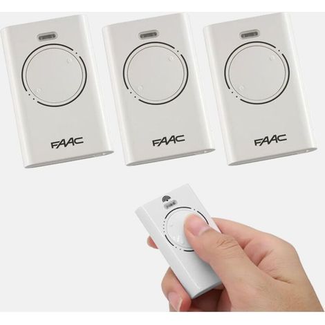 Télécommande Portail - 2 Canaux - Fréquence 868 Mhz - Code Tournant - Pour Automatismes Portails Et Portes De Garage - Lot De 3 (1/5)