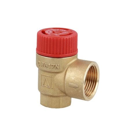 Válvula de seguridad MS 1/2 pulgada x 3/4 pulgada 1,5 bar para CO (1/2)