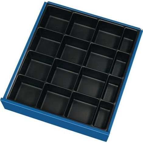 TECWERK Schubladenunterteilungsmaterial Front 60-90mm Kleinteileeinsatz 16Mulden TECWERK (1/2)