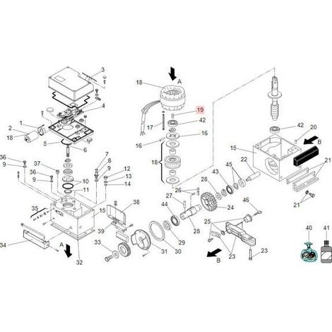 pièce détachée groupe ressorts vis de friction 746/844 63003342 (1/3)