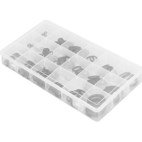 Kit 225 joints toriques NBR assortis, rondelles d'étanchéité pour auto, hydraulique et pneumatique (1/5)