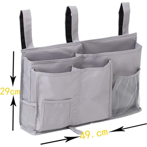 Organisateur de chevet, panier de rangement pour lit de chevet, pour la maison, les dortoirs, les lits superposés, les lits d'hôpital, les barrières de lit de berceau